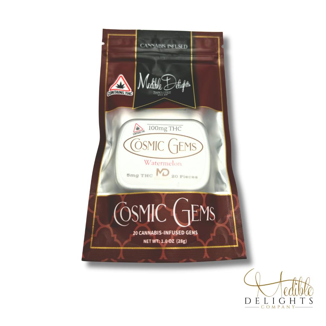 Watermelon Cosmic Gems 100mg THC (vegan)