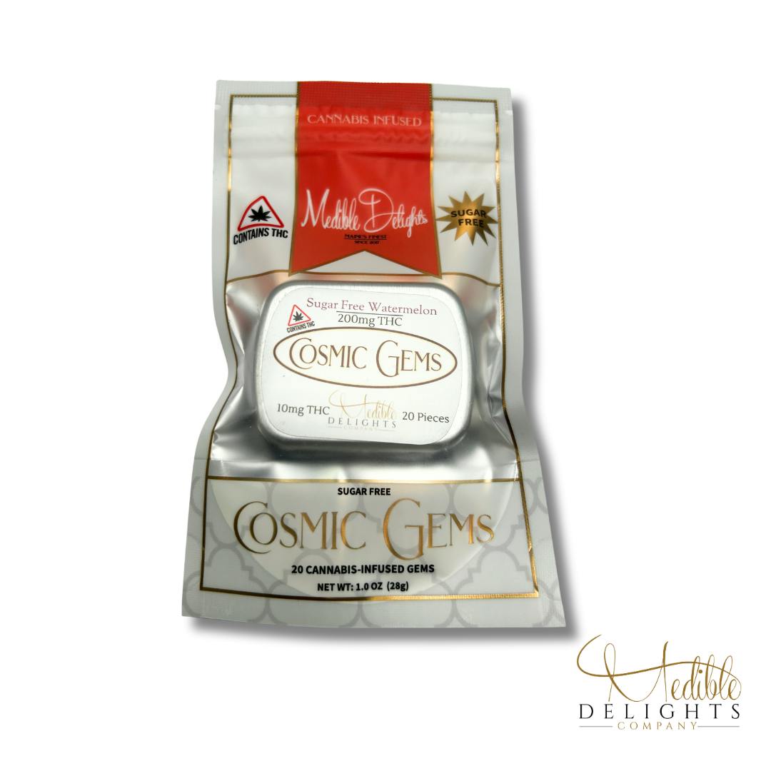 Sugar Free Watermelon Cosmic Gems 200mg THC (vegan)