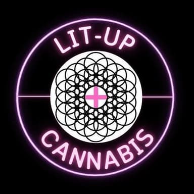 Lit up cannabis