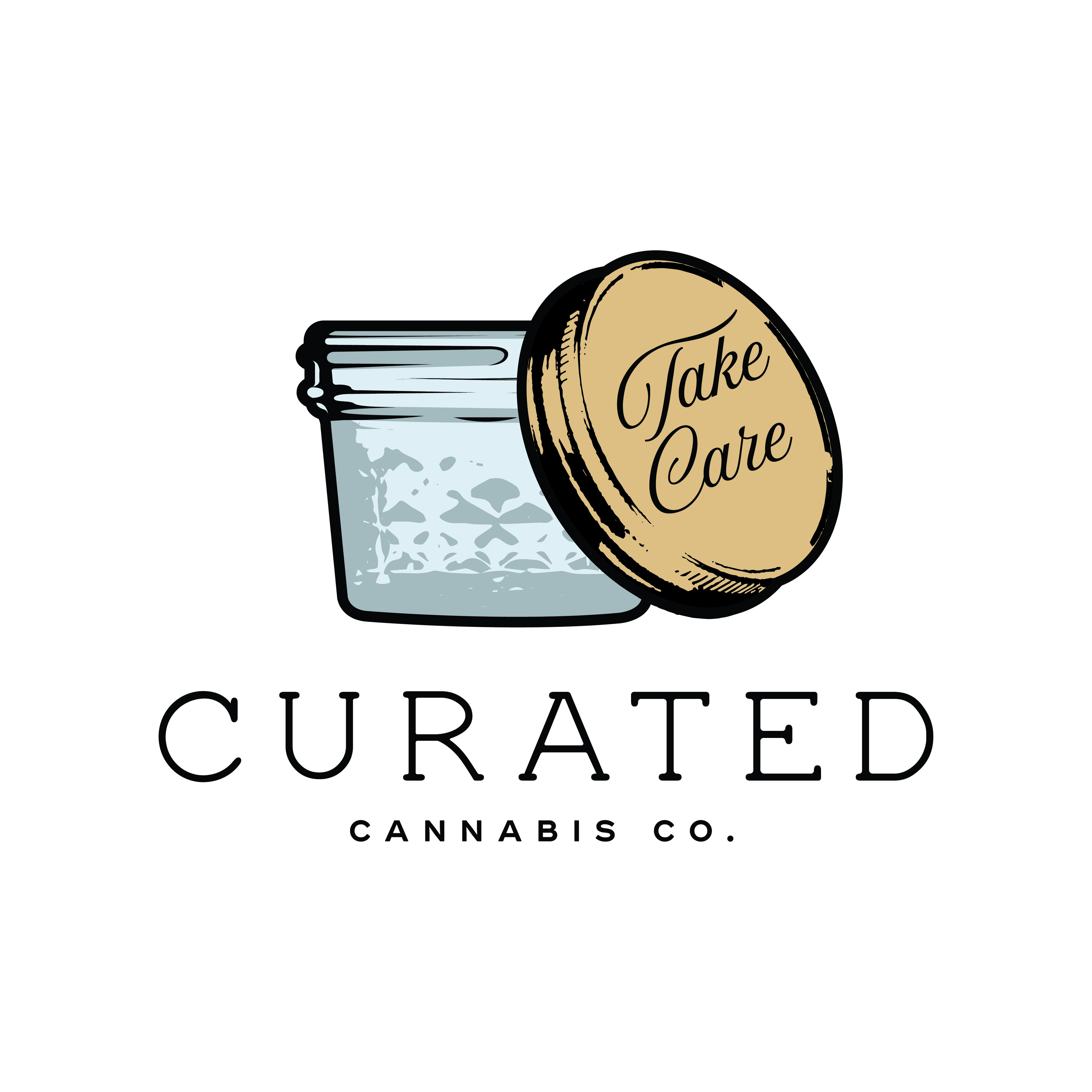 Curated Cannabis Co. storefront banner - recreational marijuana delivery