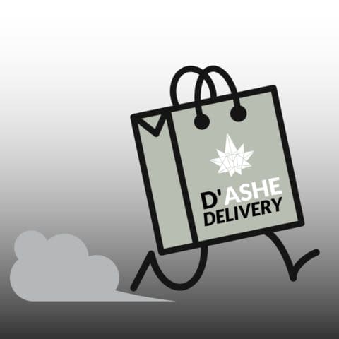 D'ASHE Delivery storefront banner - recreational marijuana delivery