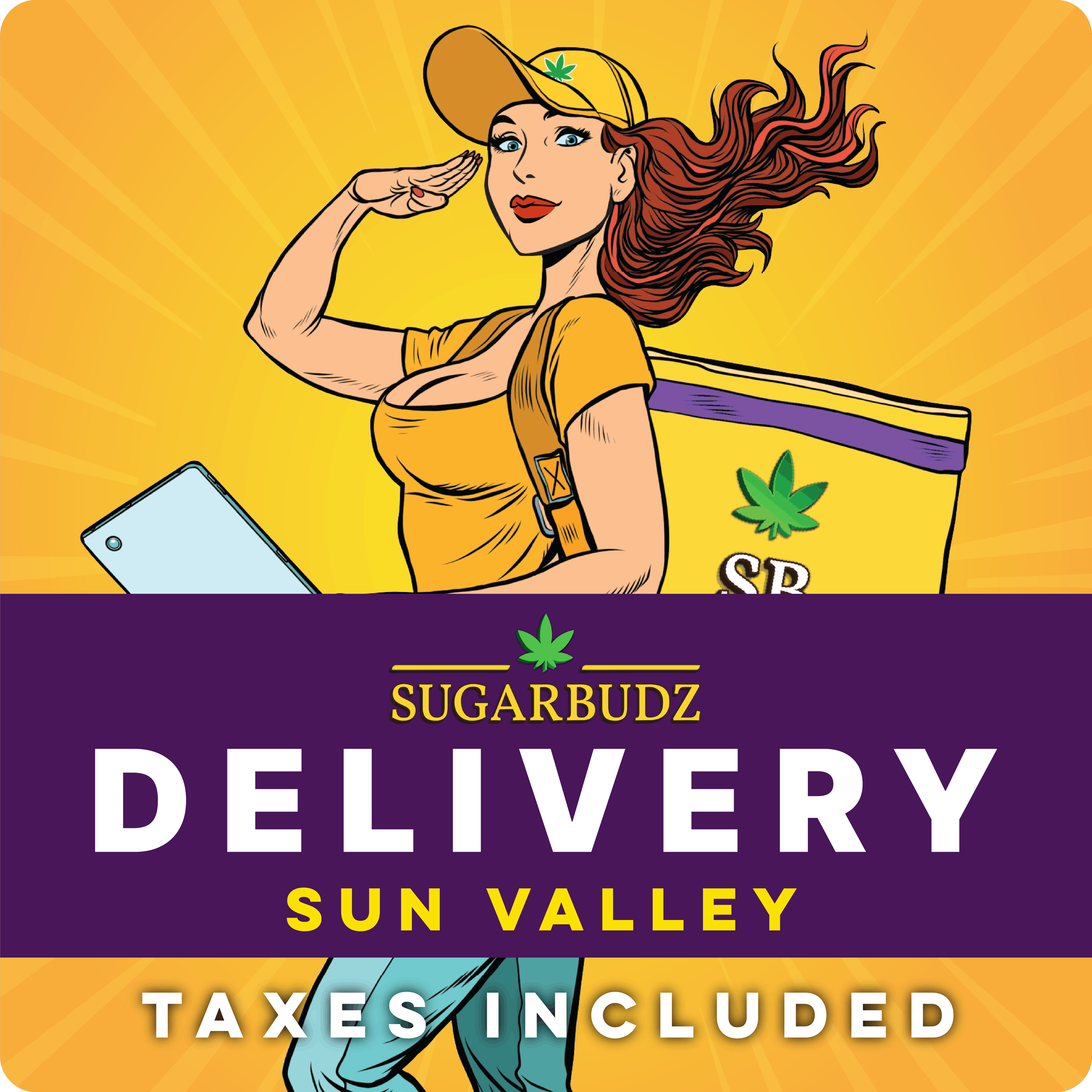 SUGARBUDZ logo - Cannabis delivery service in Tujunga