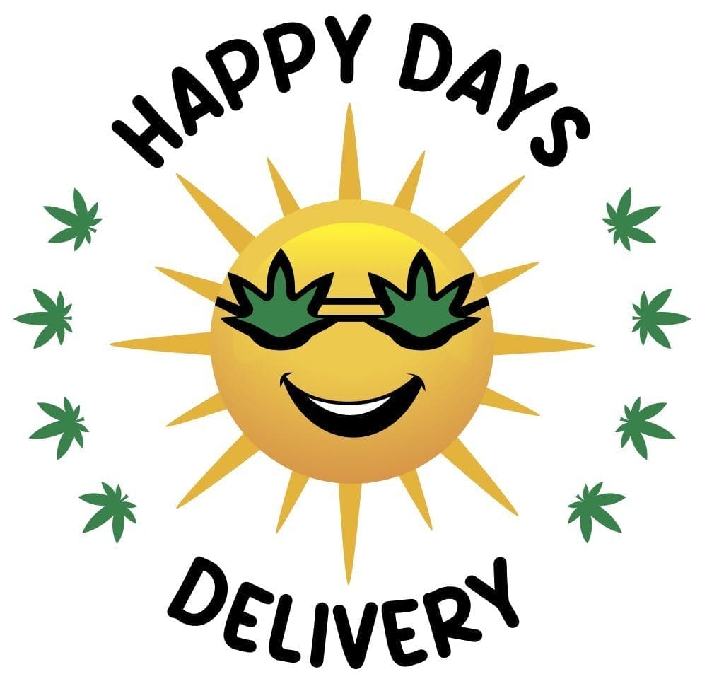 Happy Days Delivery storefront banner - recreational marijuana delivery