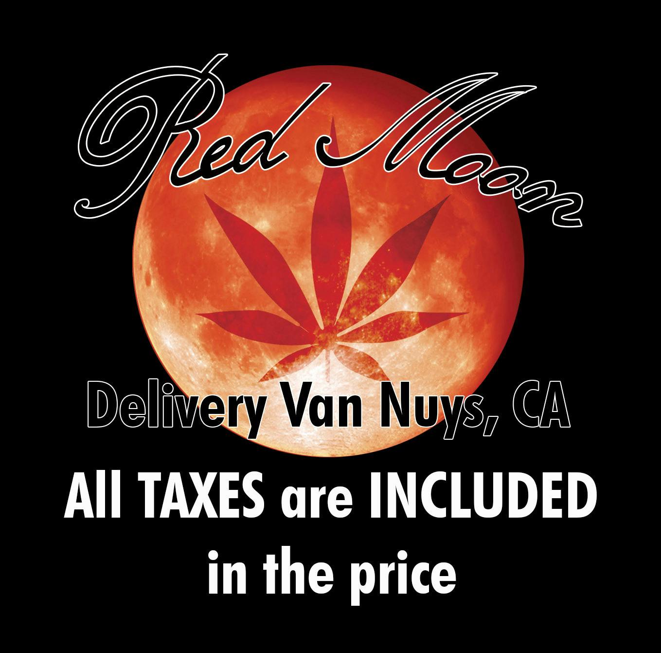 Red Moon Delivery logo - Cannabis delivery service in Van Nuys
