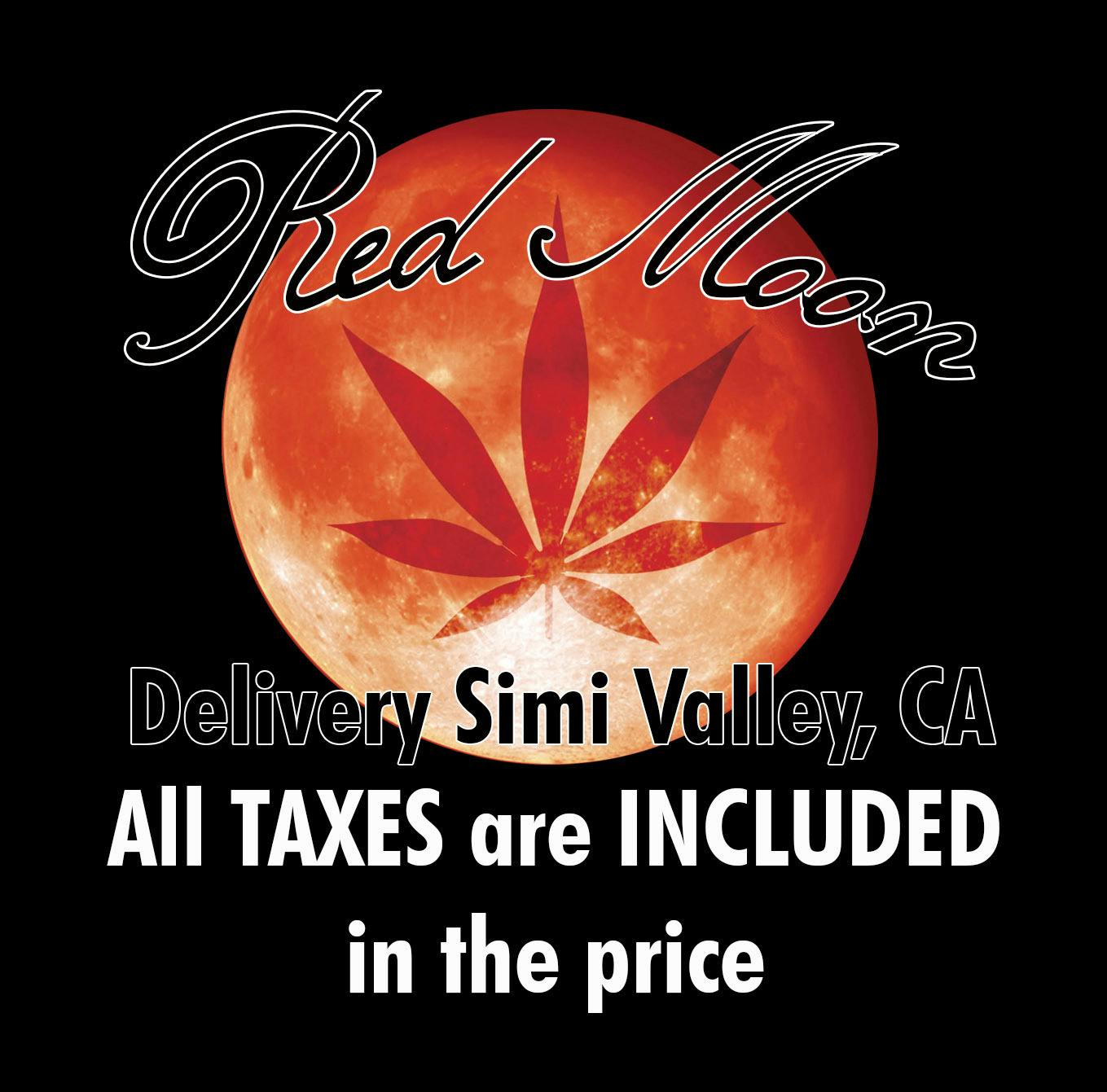 Red Moon Delivery storefront banner - recreational marijuana delivery