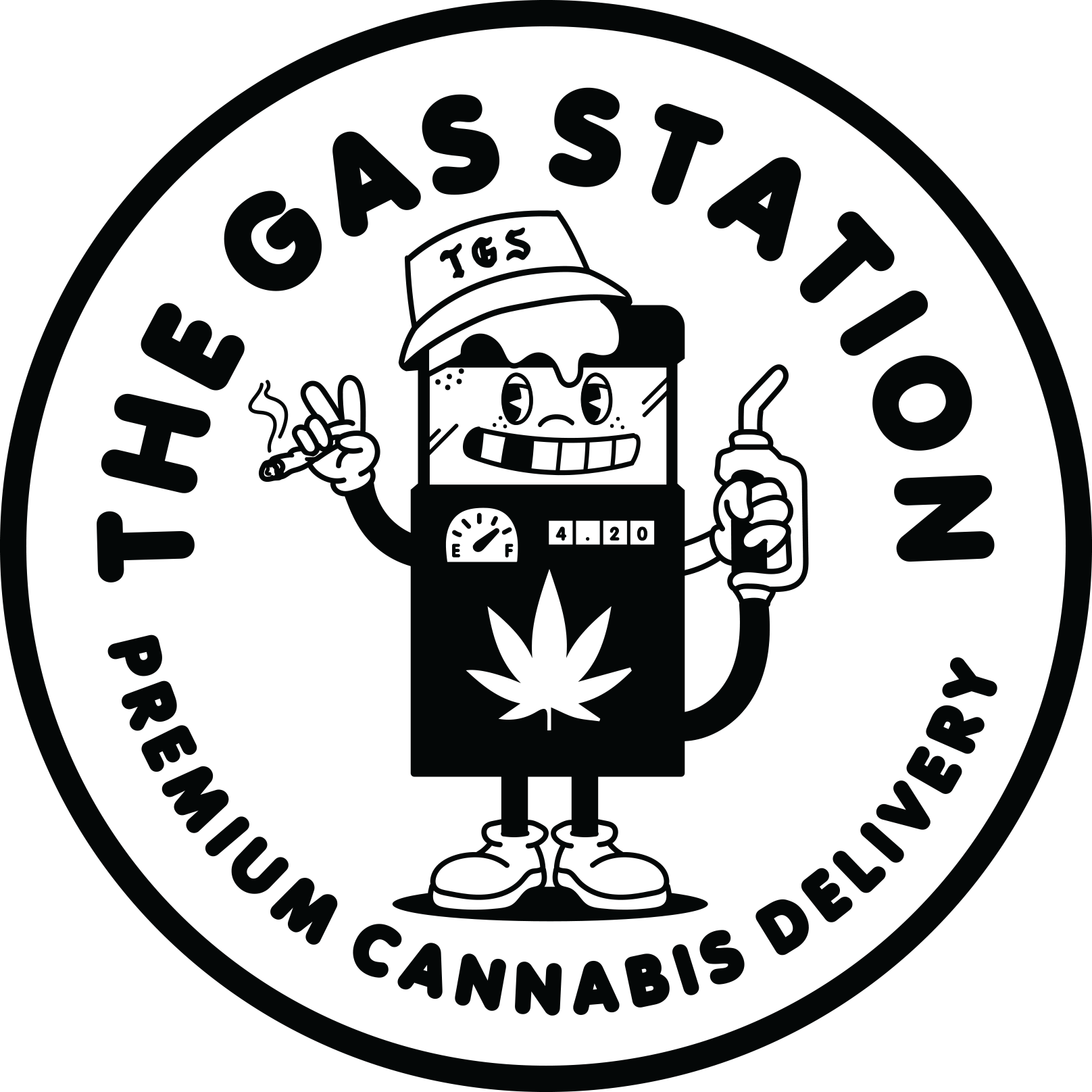 The Gas Station OC storefront banner - recreational marijuana delivery