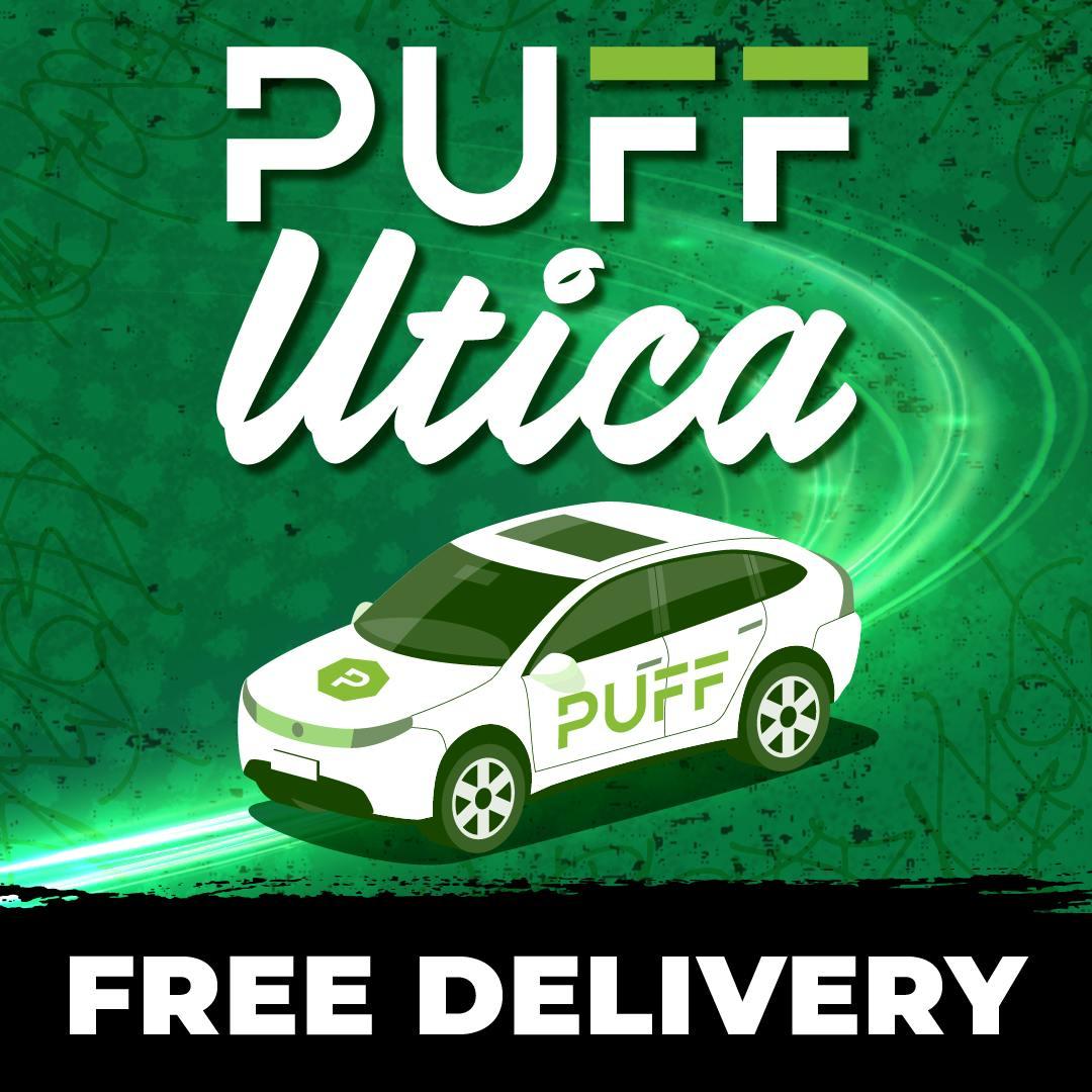 PUFF Utica Delivery Rec & Med storefront banner - recreational marijuana delivery