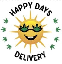 Happy Days Delivery logo - Cannabis delivery service in Hesperia