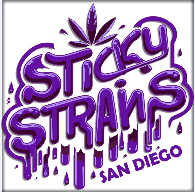 Sticky Strains - Vista logo - Cannabis delivery service in Vista