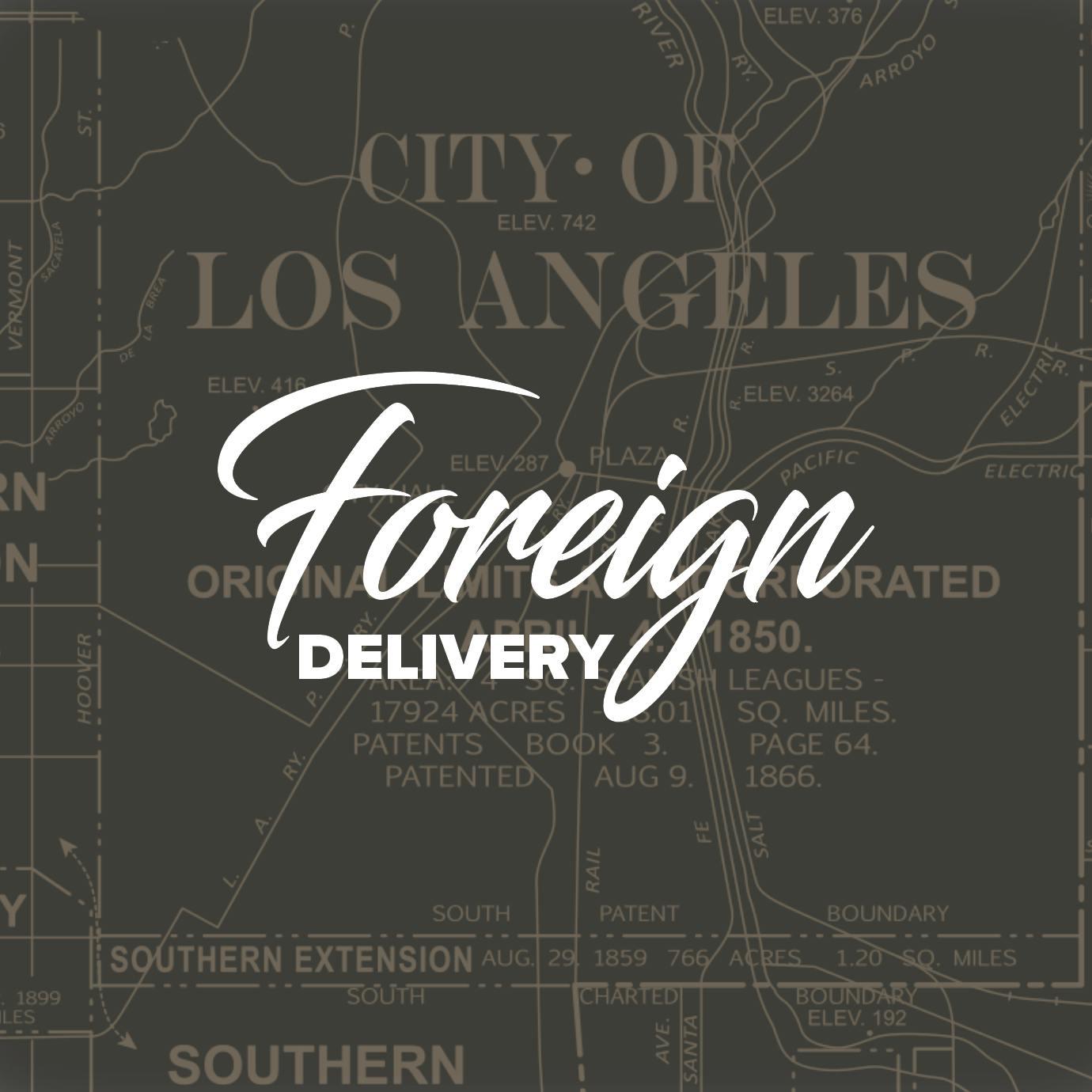 Foreign LA storefront banner - recreational marijuana delivery