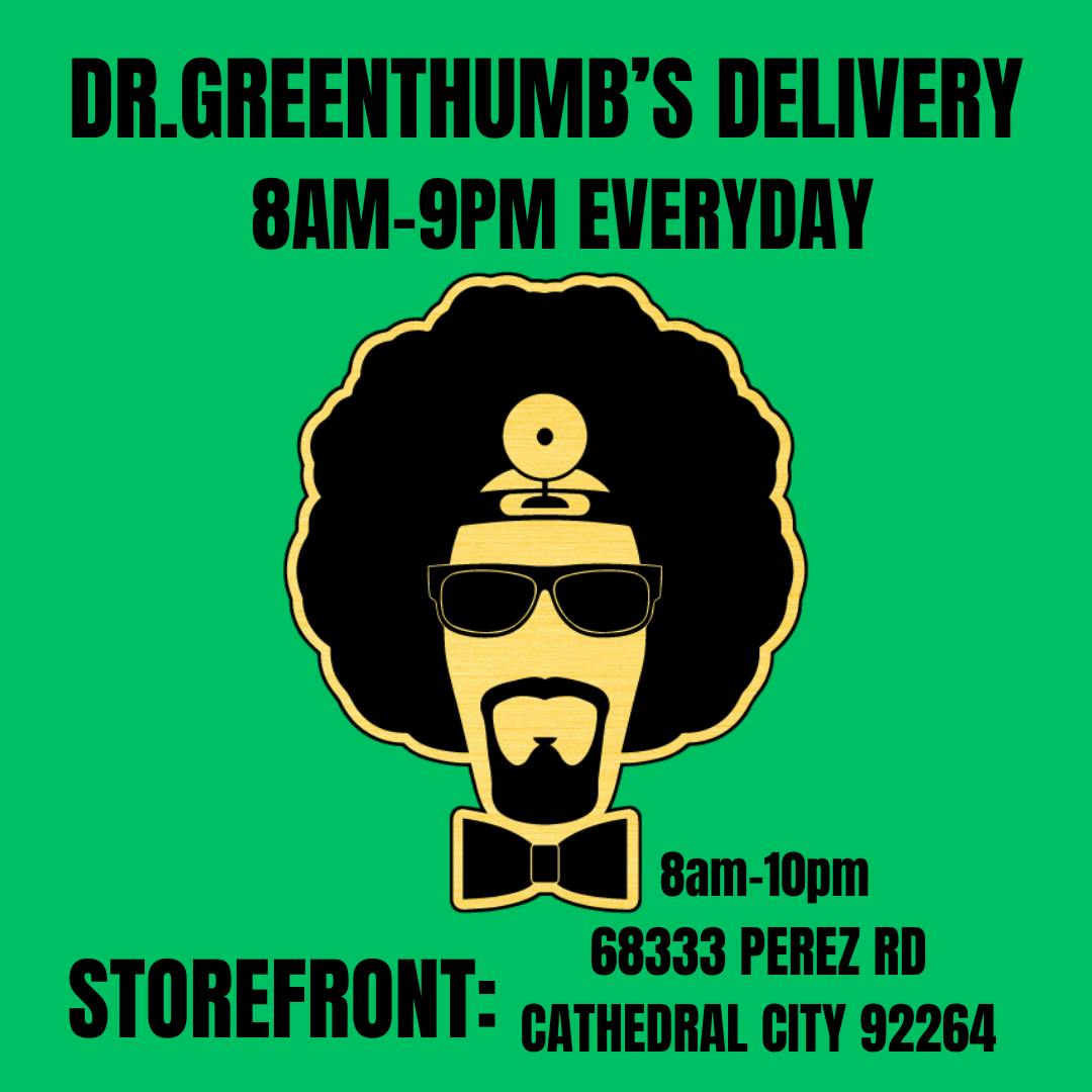 Dr. Greenthumb logo - Cannabis delivery service in Coachella