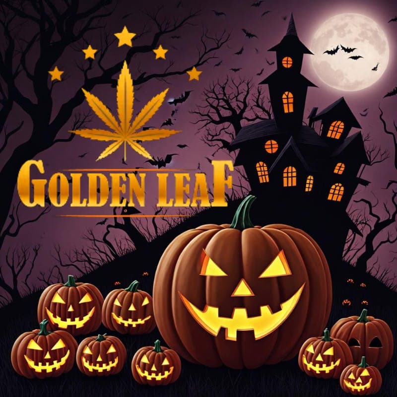 Golden Leaf logo - Cannabis delivery service in San Francisco