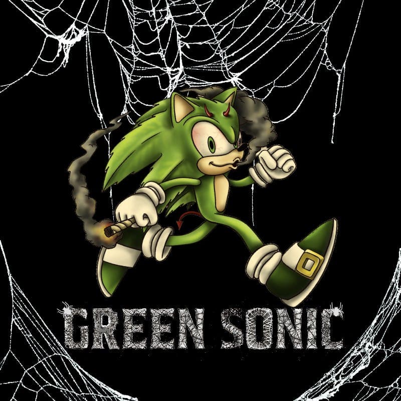 Green Sonic storefront banner - recreational marijuana delivery